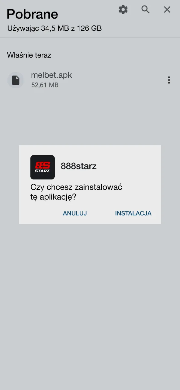 Zainstaluj 888starz w kilka sekund.
