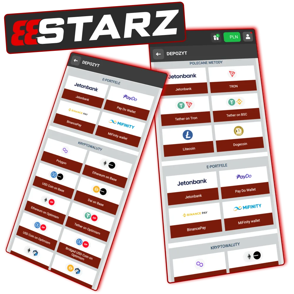 888starz obsługuje ponad 40 metod płatności dla graczy z Polski.