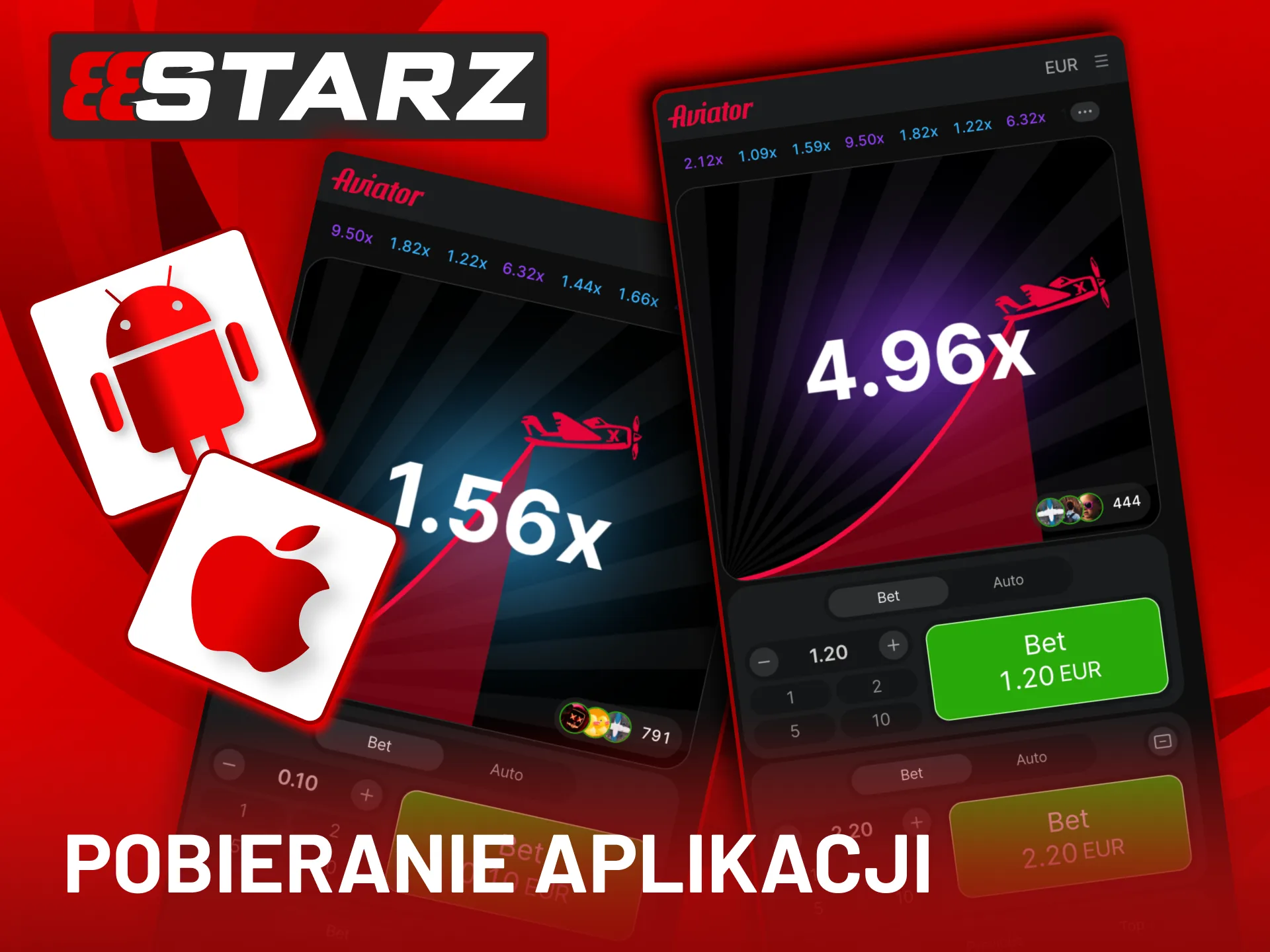 Graj w 888Starz Aviator na swoim telefonie dzięki oficjalnej aplikacji z pełnym dostępem do funkcji.