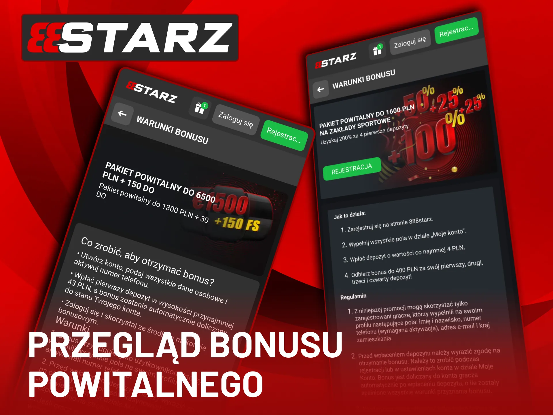 Bonus kasynowy w 888Starz obejmuje 150 spinów i cztery etapy depozytów.