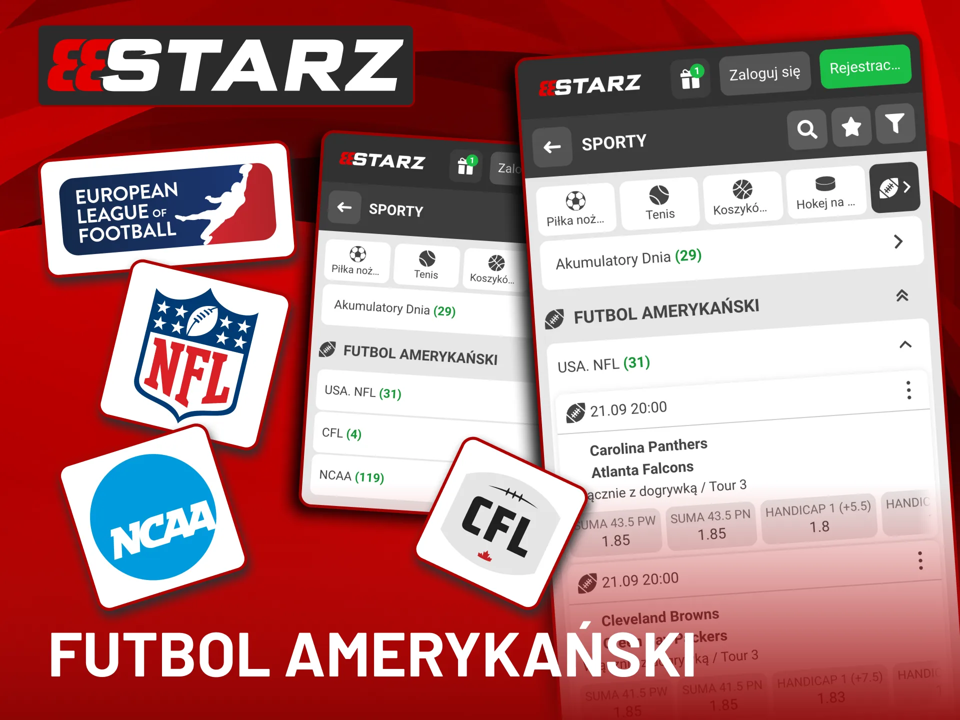 Futbol amerykański dostępny na 888Starz dla fanów z Polski.