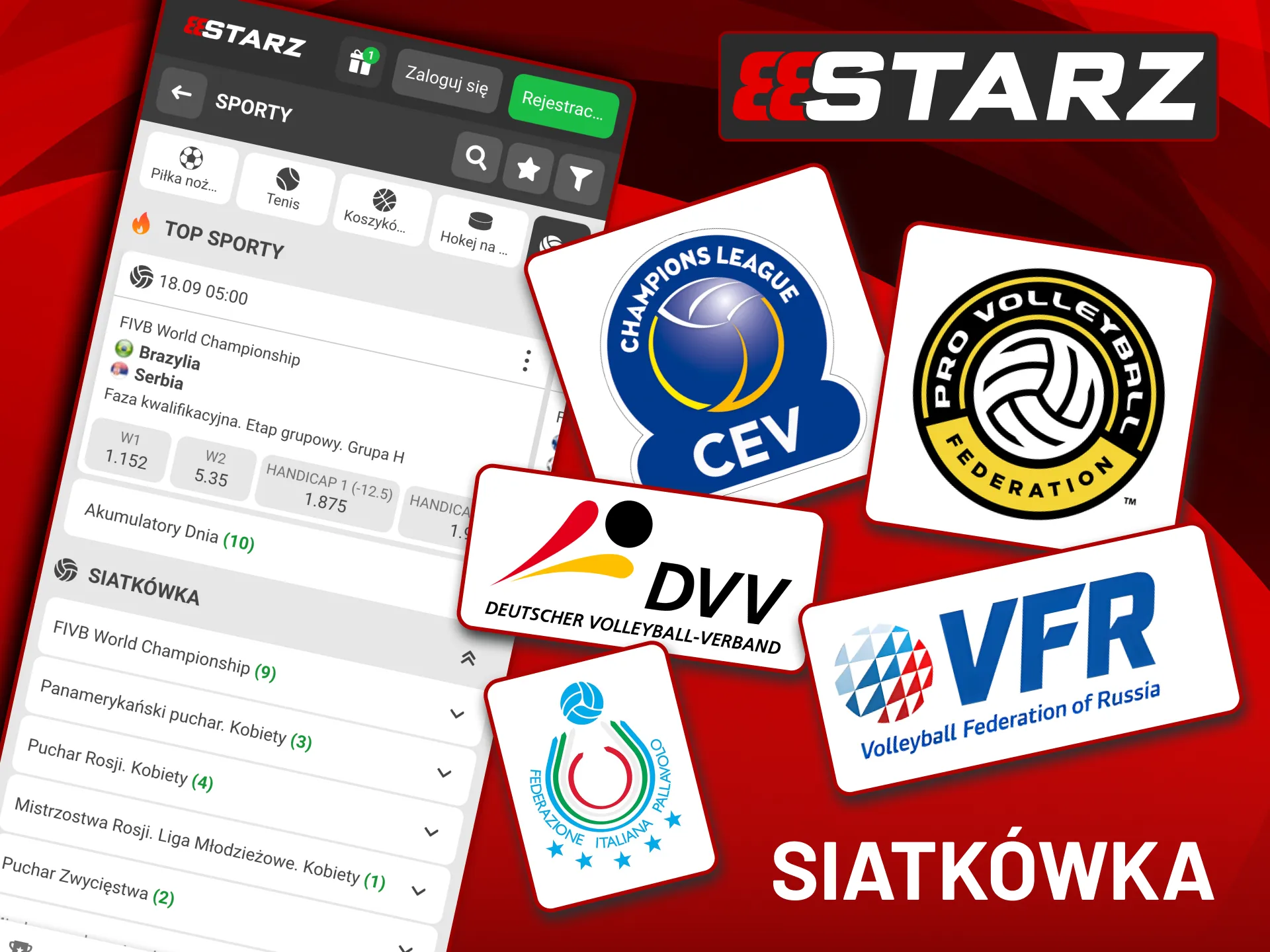 Obstawiaj siatkówkę klubową i kobiecą na 888Starz.