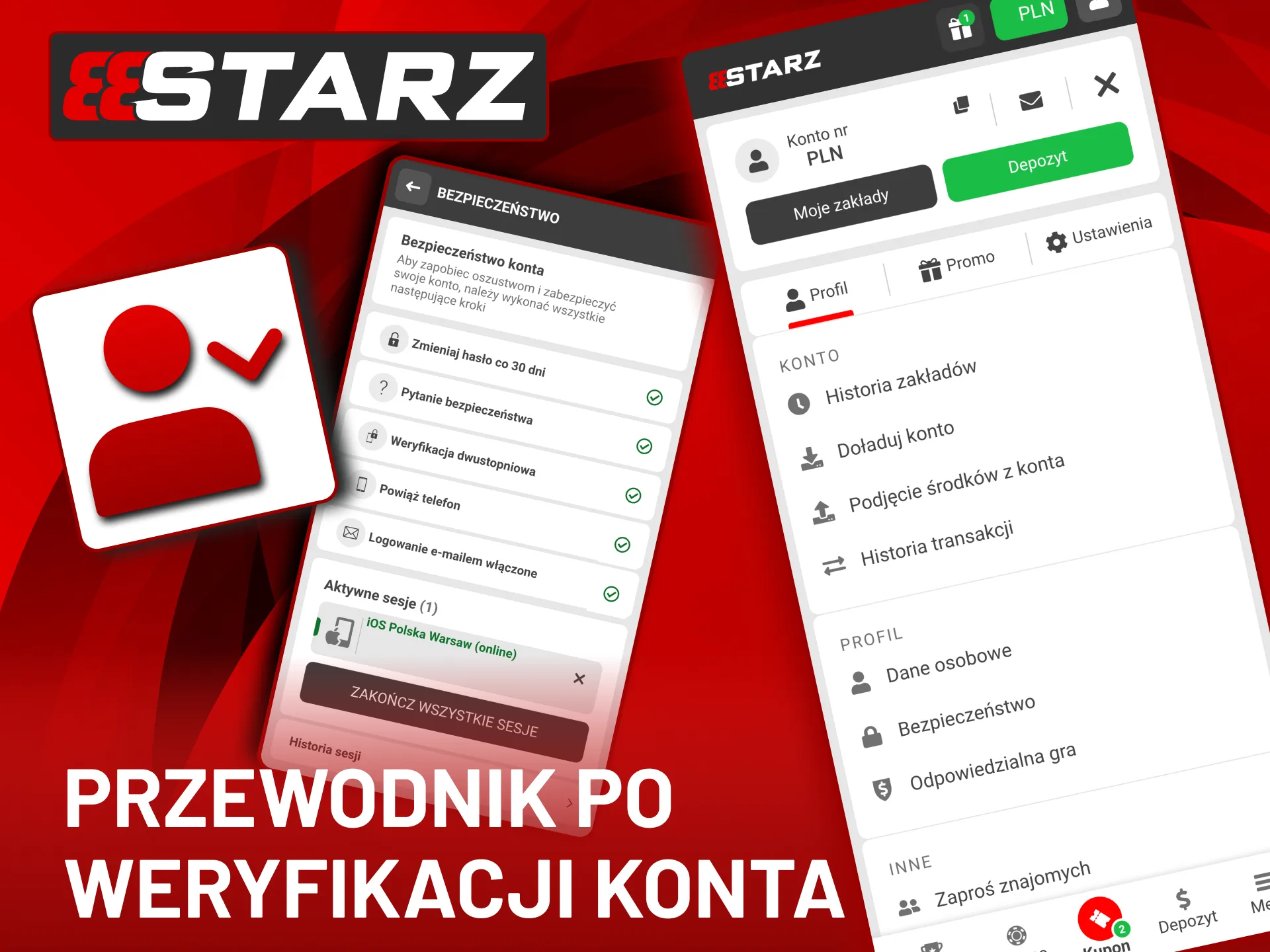Ukończ weryfikację konta w 888Starz, aby bezpiecznie wypłacać środki.