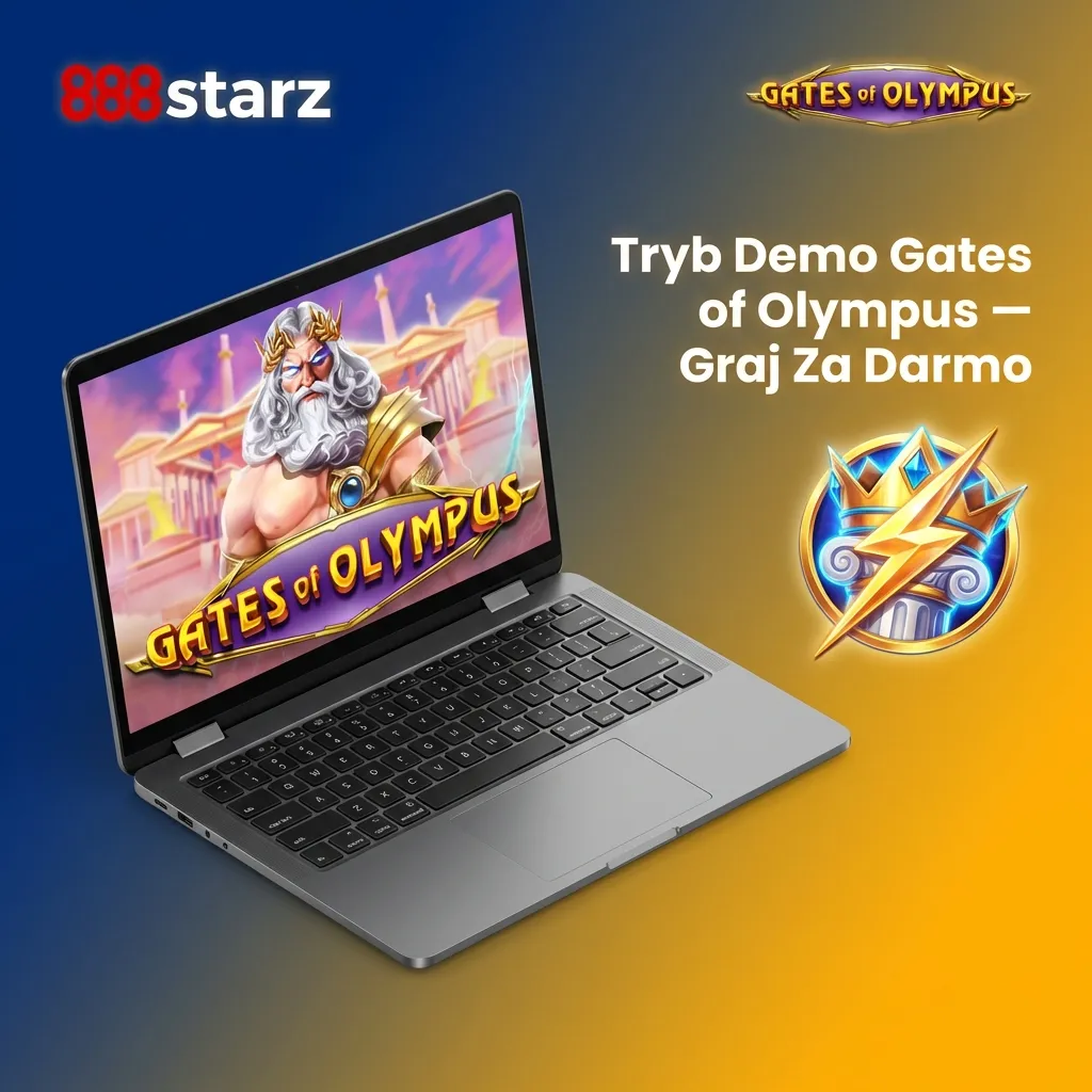Gates of Olympus demo mode interface showing free play option with virtual credits on 888starz platform